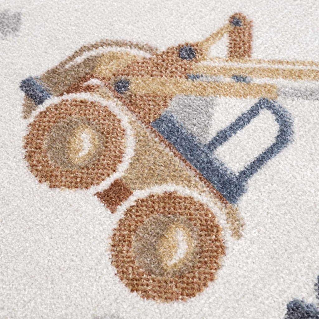 Hauteloom Mochi MCKPJA1 Cream Machine Made Polyester Rug