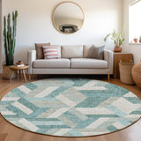 dalyn lorenzo ln1 teal rug
