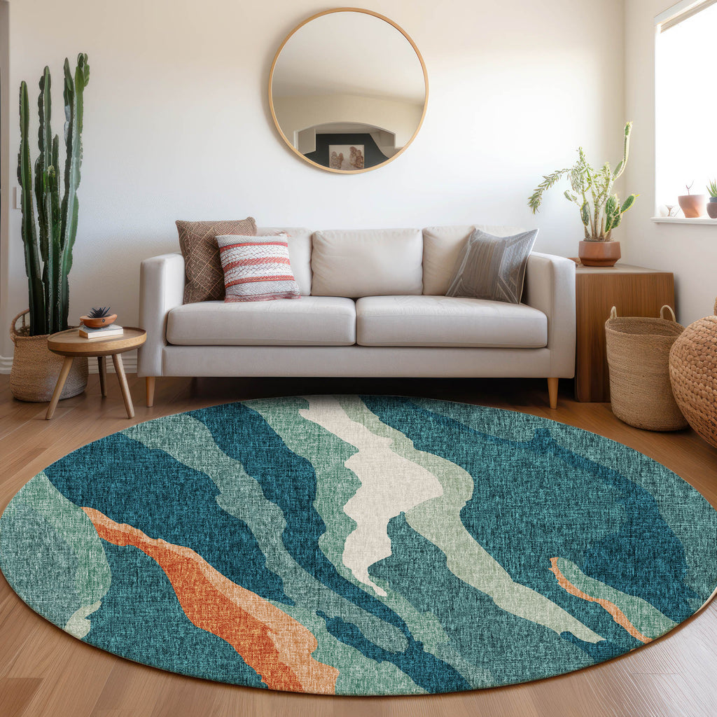 dalyn lorenzo ln4 teal rug