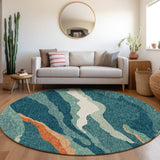dalyn lorenzo ln4 teal rug