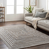 Hauteloom Lunao LUNAO Charcoal Machine Made Polyester Rug