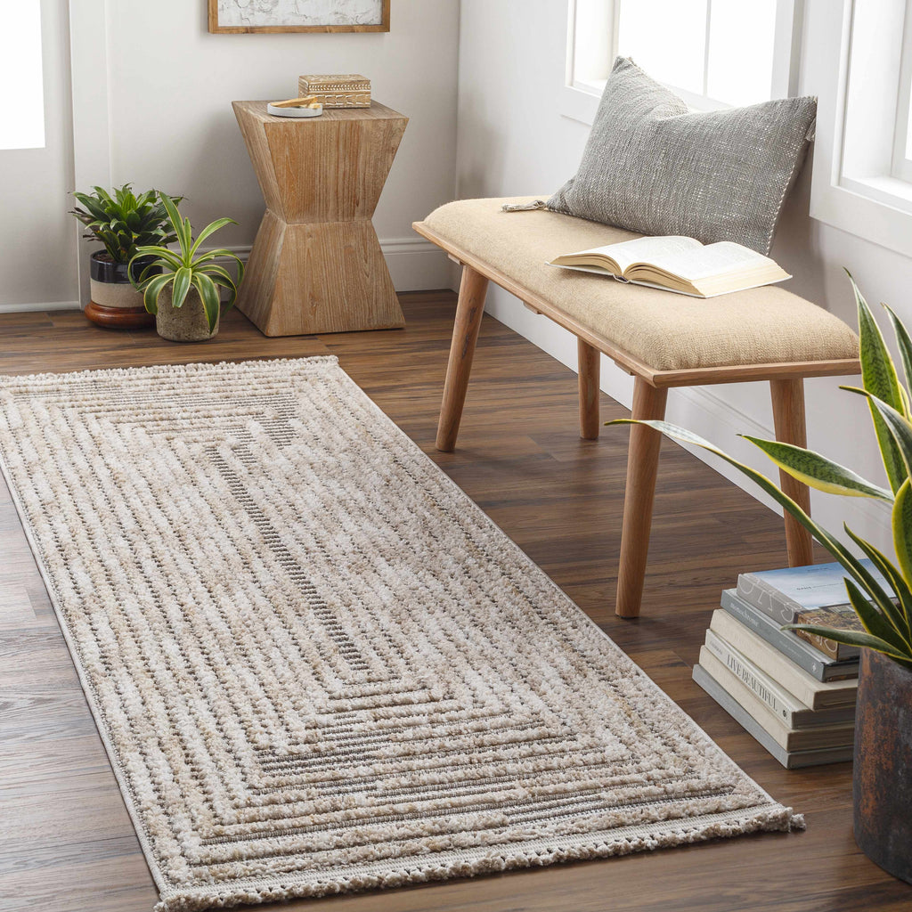 Hauteloom Lunao LUNAO Charcoal Machine Made Polyester Rug