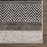 Hauteloom Middlestown MDDKA Black Machine Made Polyester Rug