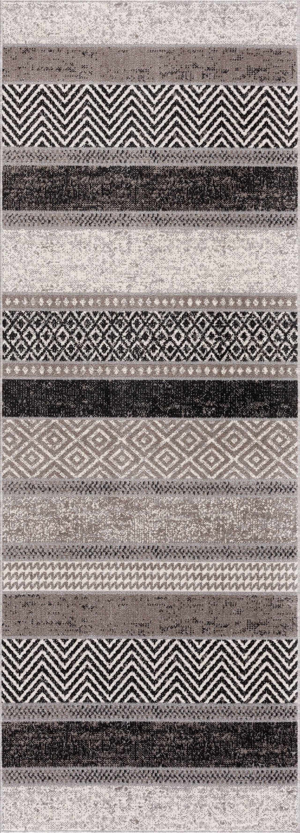 Hauteloom Middlestown MDDKA Black Machine Made Polyester Rug