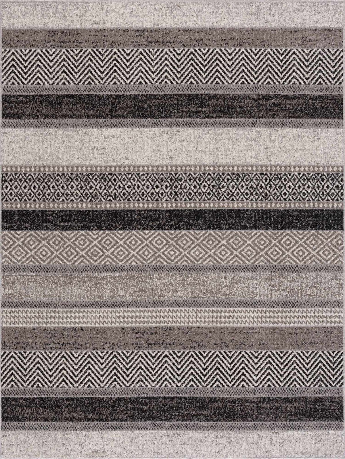 Hauteloom Middlestown MDDKA Black Machine Made Polyester Rug