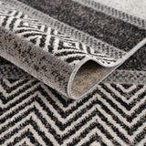 Hauteloom Middlestown MDDKA Black Machine Made Polyester Rug
