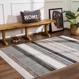 Hauteloom Middlestown MDDKA Black Machine Made Polyester Rug