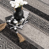 Hauteloom Middlestown MDDKA Black Machine Made Polyester Rug