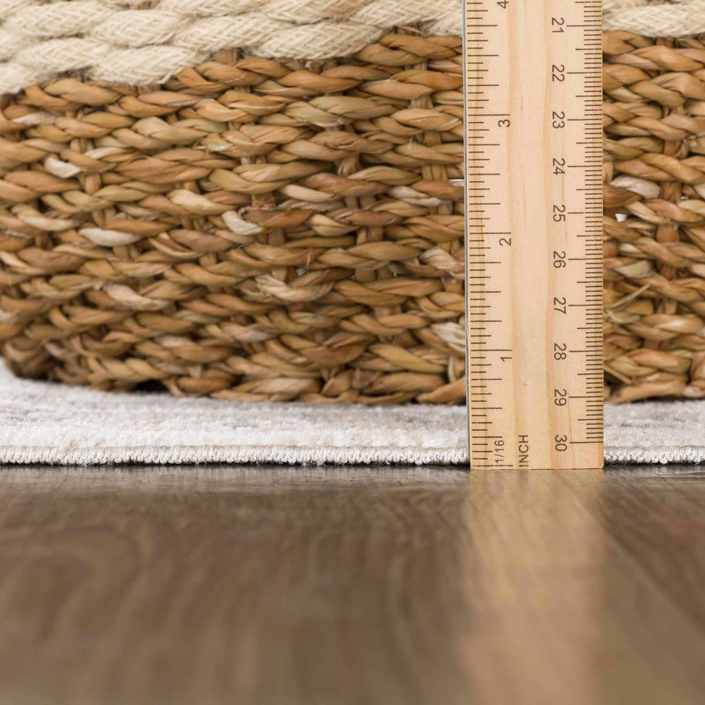 Hauteloom Pakil PAKI Cream Machine Made Polyester Rug