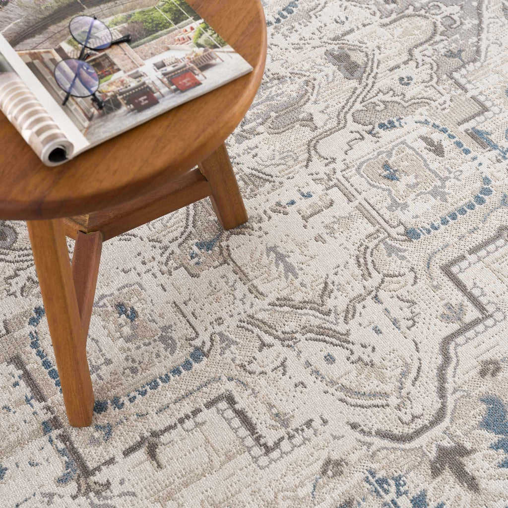 Hauteloom Pakil PAKI Cream Machine Made Polyester Rug