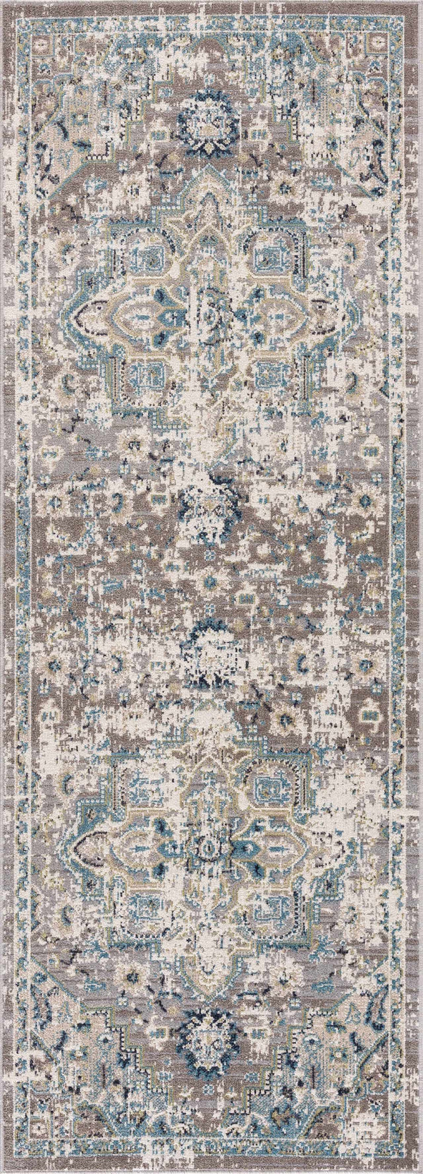Hauteloom Johnstonville JO Cream Machine Made Polyester Rug
