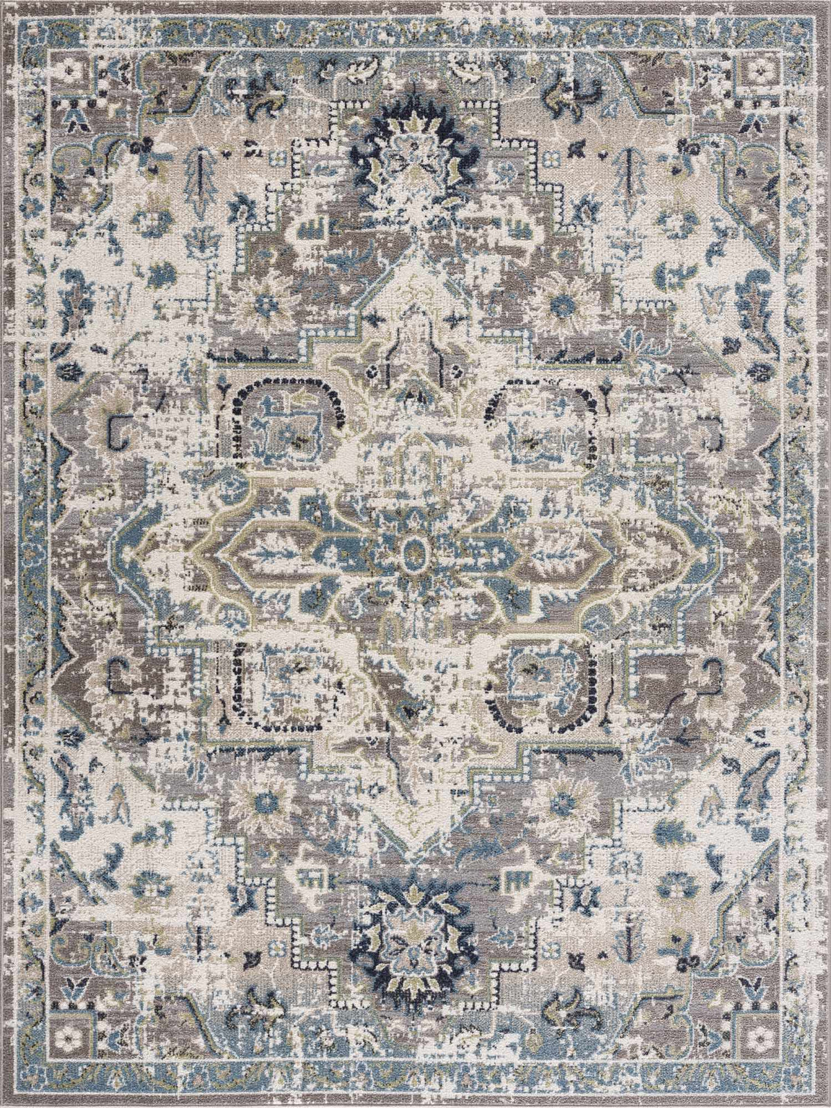 Hauteloom Johnstonville JO Cream Machine Made Polyester Rug