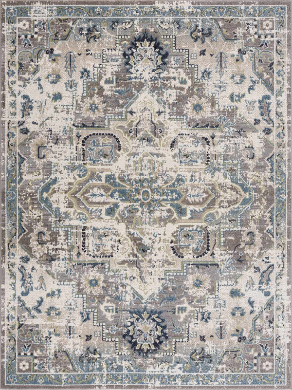 Hauteloom Johnstonville JO Cream Machine Made Polyester Rug