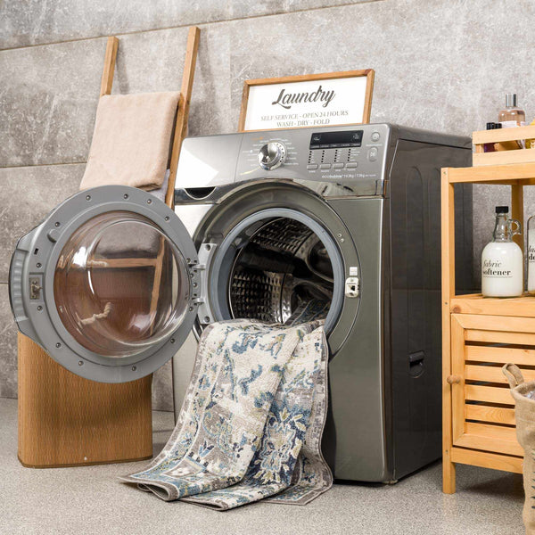 Hauteloom Johnstonville JO Cream Machine Made Polyester Rug