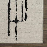 Hauteloom Maguyam MAGU Black Machine Made Polyester Rug