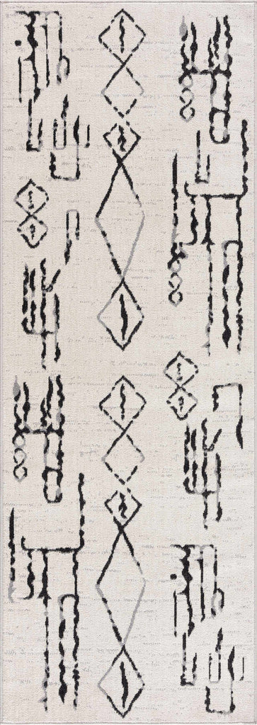 Hauteloom Maguyam MAGU Black Machine Made Polyester Rug