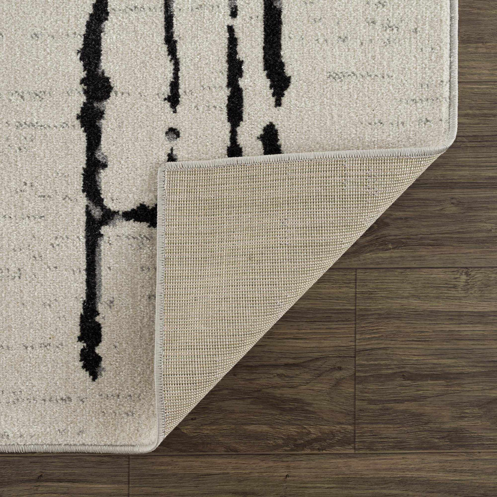 Hauteloom Maguyam MAGU Black Machine Made Polyester Rug