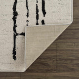 Hauteloom Maguyam MAGU Black Machine Made Polyester Rug