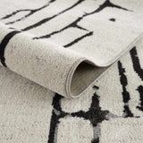 Hauteloom Maguyam MAGU Black Machine Made Polyester Rug