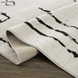 Hauteloom Maguyam MAGU Black Machine Made Polyester Rug