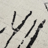 Hauteloom Maguyam MAGU Black Machine Made Polyester Rug