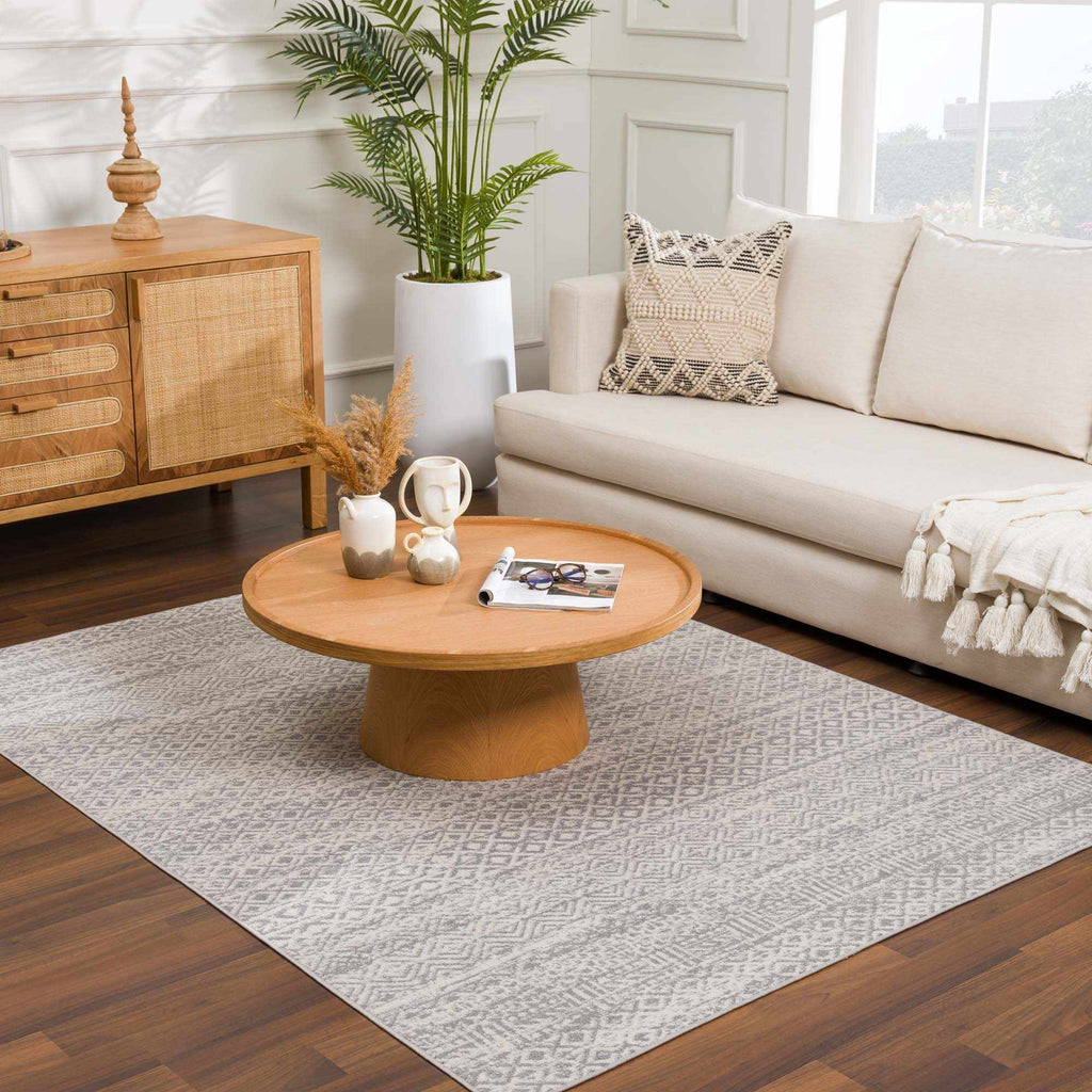 Hauteloom Gravelbourg GRVLB Gray Machine Made Polyester Rug