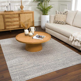 Hauteloom Gravelbourg GRVLB Gray Machine Made Polyester Rug
