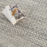 Hauteloom Gravelbourg GRVLB Gray Machine Made Polyester Rug