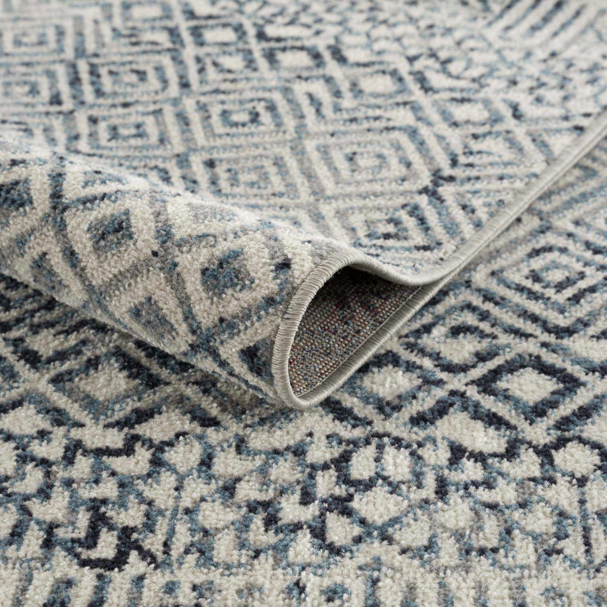 Hauteloom Askeaton ASKEA Blue Machine Made Polyester Rug