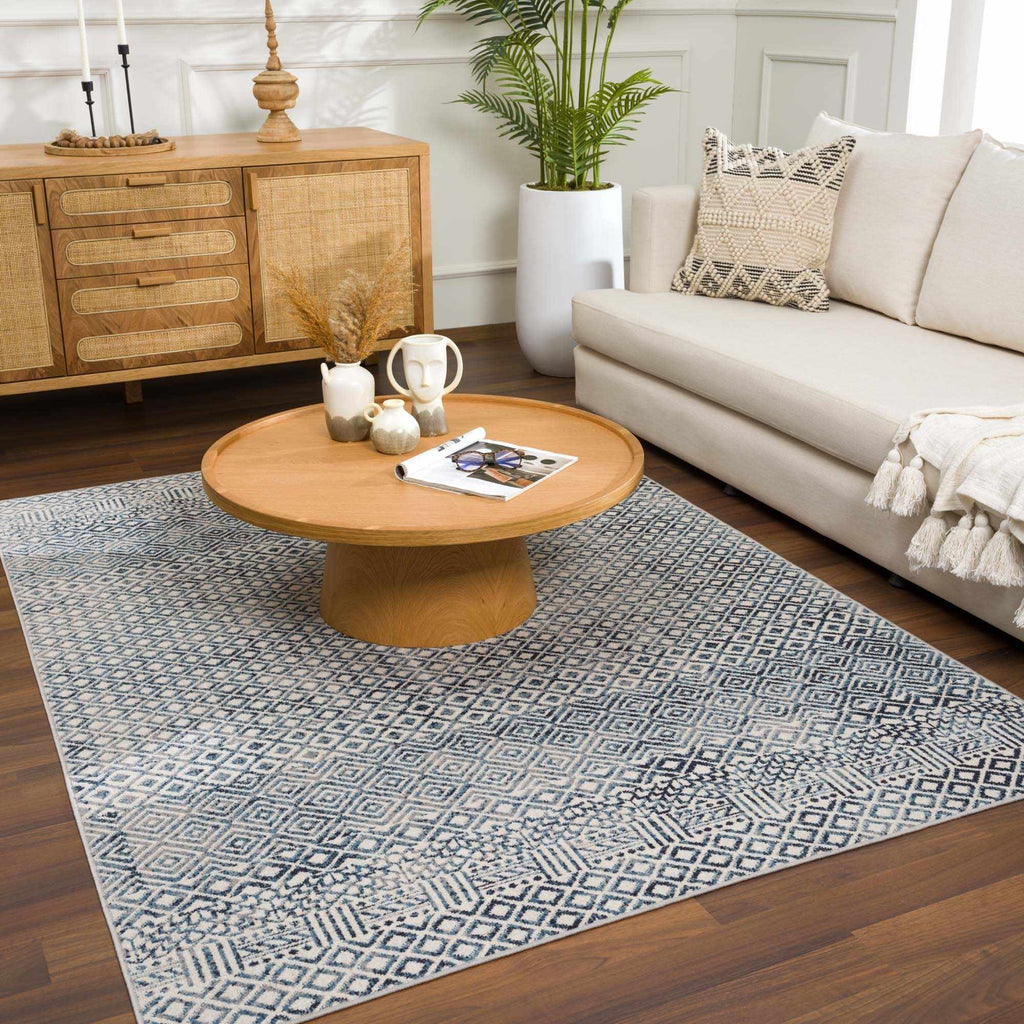 Hauteloom Askeaton ASKEA Blue Machine Made Polyester Rug