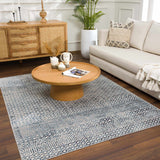 Hauteloom Askeaton ASKEA Blue Machine Made Polyester Rug