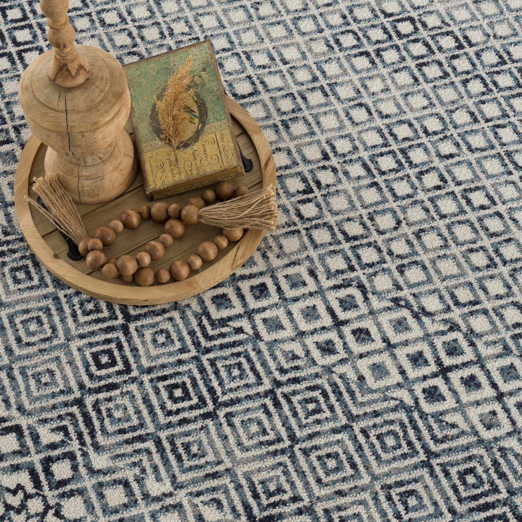 Hauteloom Askeaton ASKEA Blue Machine Made Polyester Rug