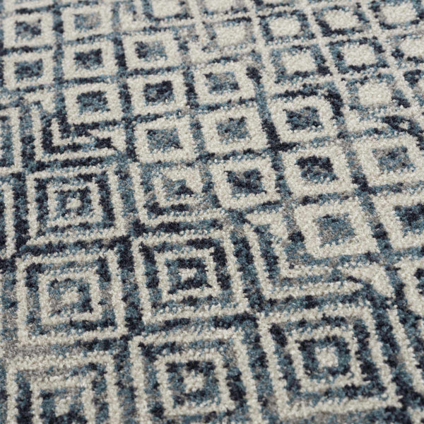 Hauteloom Askeaton ASKEA Blue Machine Made Polyester Rug