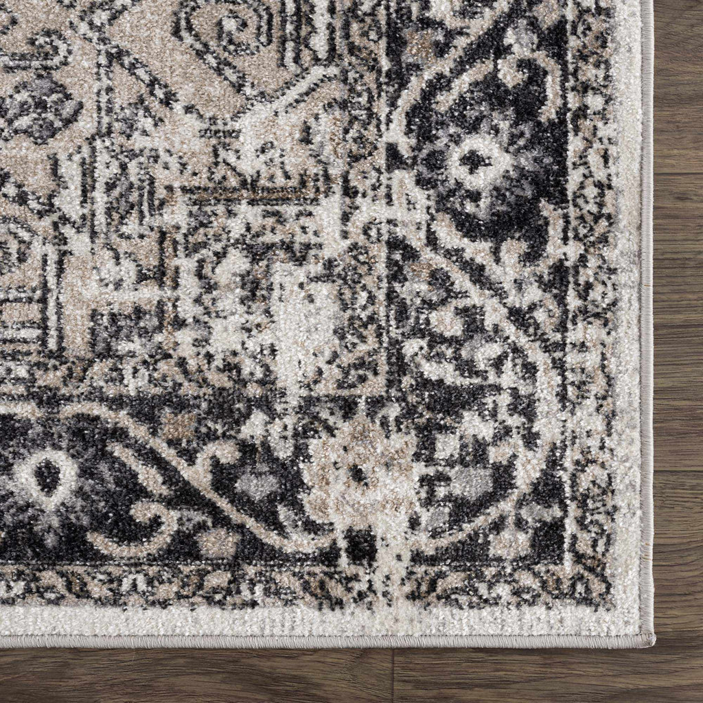 Hauteloom Cabacungan CABAC Black Machine Made Polyester Rug