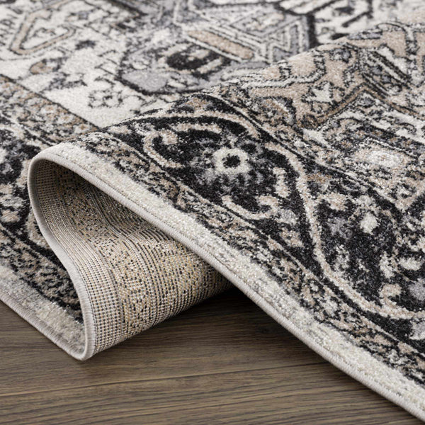 Hauteloom Cabacungan CABAC Black Machine Made Polyester Rug