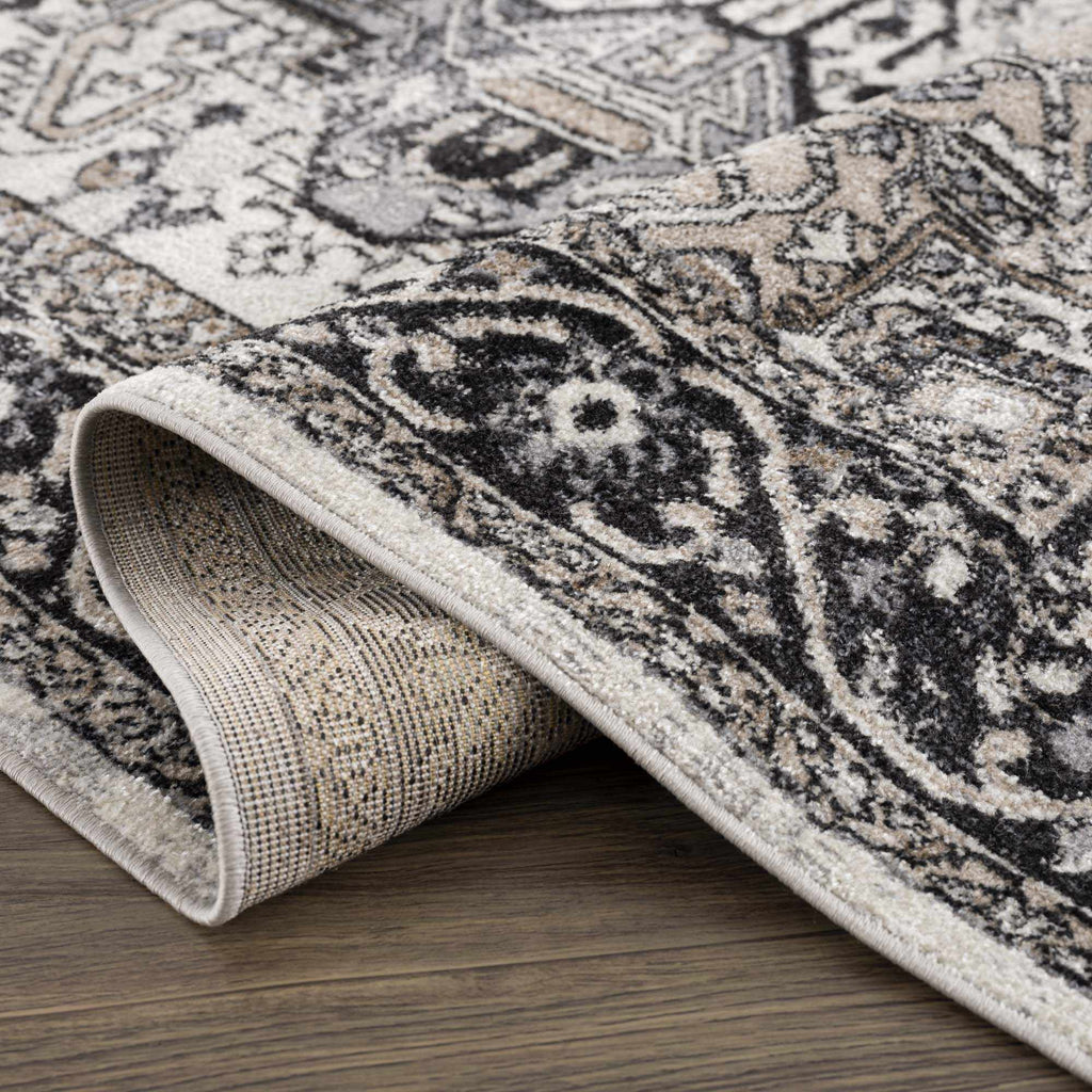 Hauteloom Cabacungan CABAC Black Machine Made Polyester Rug