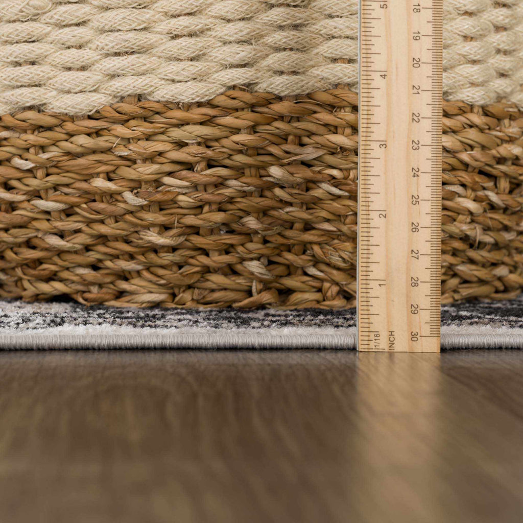Hauteloom Cabacungan CABAC Black Machine Made Polyester Rug