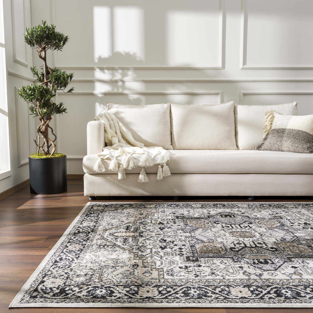 Hauteloom Cabacungan CABAC Black Machine Made Polyester Rug