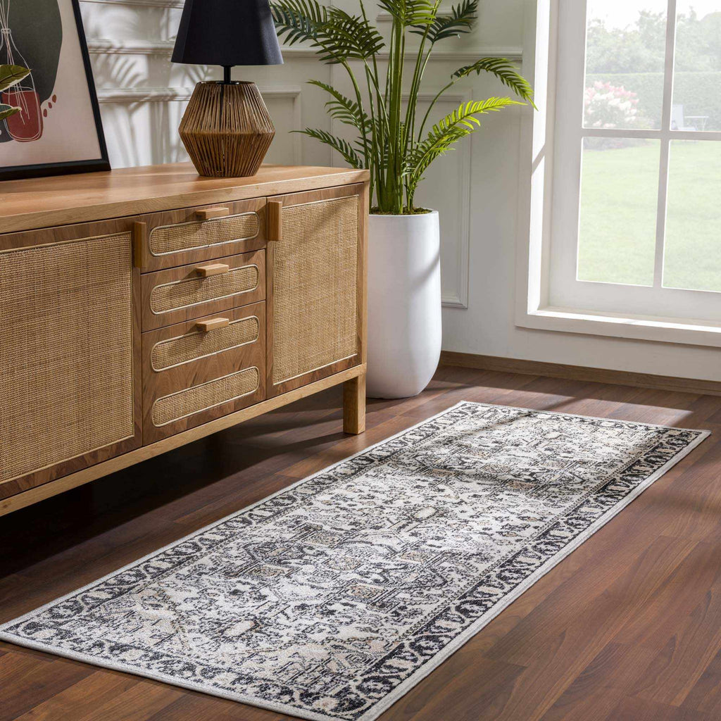 Hauteloom Cabacungan CABAC Black Machine Made Polyester Rug