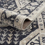 Hauteloom Rebe RBRG Black Machine Made Polyester Rug