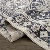 Hauteloom Rebe RBRG Black Machine Made Polyester Rug