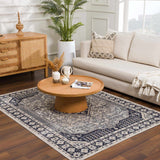 Hauteloom Rebe RBRG Black Machine Made Polyester Rug