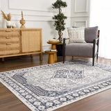 Hauteloom Rebe RBRG Black Machine Made Polyester Rug