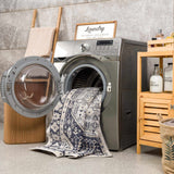 Hauteloom Rebe RBRG Black Machine Made Polyester Rug