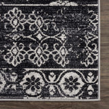 Hauteloom Kahramankazan KAHR Black Machine Made Polyester Rug