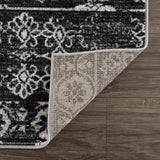 Hauteloom Kahramankazan KAHR Black Machine Made Polyester Rug
