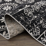 Hauteloom Kahramankazan KAHR Black Machine Made Polyester Rug