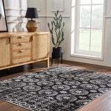 Hauteloom Kahramankazan KAHR Black Machine Made Polyester Rug