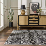 Hauteloom Kahramankazan KAHR Black Machine Made Polyester Rug