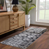 Hauteloom Kahramankazan KAHR Black Machine Made Polyester Rug